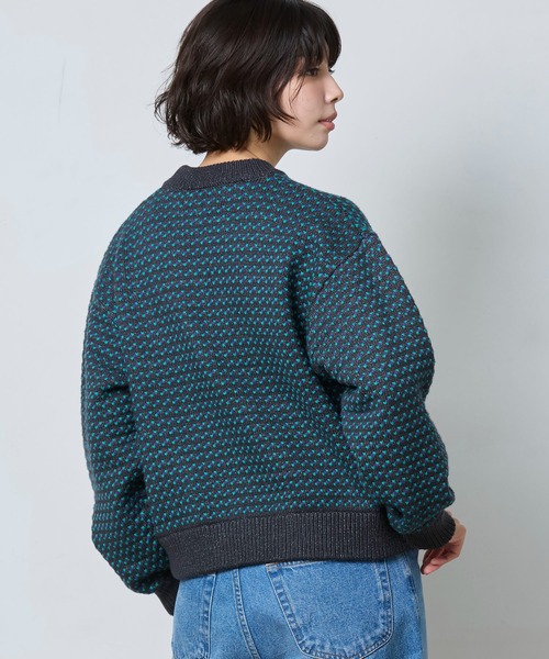L.L.Bean(エルエルビーン)の「【JAPAN EDITION】ウェイン・セーター・バーズアイ(ニット/セーター・レディース・グリーン系その他/ネイビー・MEDIUM)」の18枚目の写真