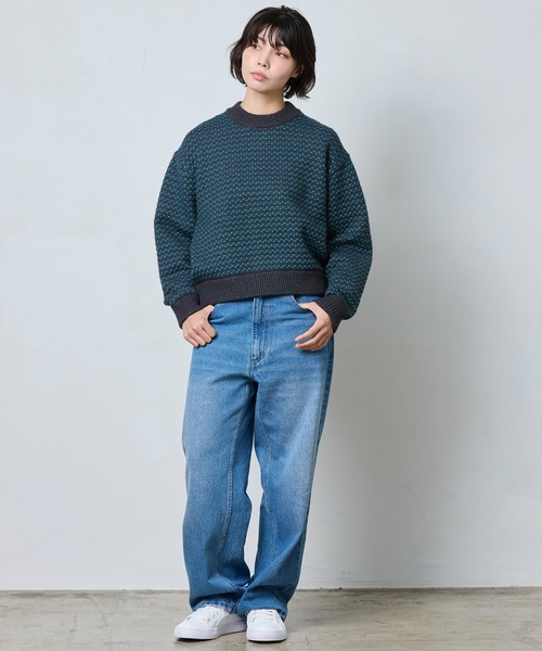 L.L.Bean(エルエルビーン)の「【JAPAN EDITION】ウェイン・セーター・バーズアイ(ニット/セーター・レディース・グリーン系その他/ネイビー・MEDIUM)」の20枚目の写真