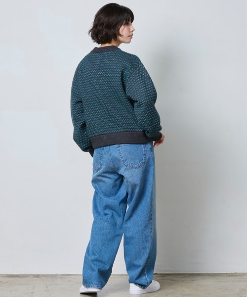 L.L.Bean(エルエルビーン)の「【JAPAN EDITION】ウェイン・セーター・バーズアイ(ニット/セーター・レディース・グリーン系その他/ネイビー・MEDIUM)」の22枚目の写真
