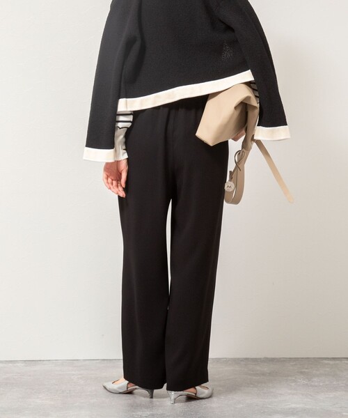 NOLLEY’S（ノーリーズ）の「ウォッシャブルバックサテンジョーゼットイージーパンツ（その他パンツ・レディース・オフホワイト/キャメル/ブラック・40/38/36/34）」の11枚目の写真