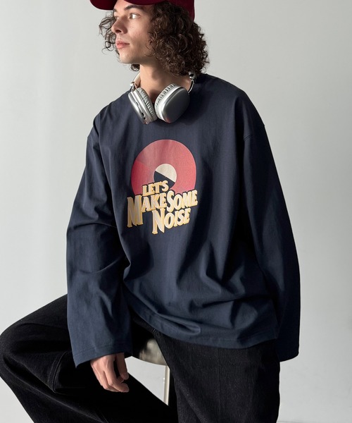 Java(ジャバ)の「《JaVaジャバコラボ》「前後抜かりなし。」綿100%レコード盤レトロツアーロゴTシャツ(長袖)(Tシャツ/カットソー・メンズ・ホワイト/レッド/チャコールグレー/ネイビー・SMALL/MEDIUM/LARGE)」の20枚目の写真
