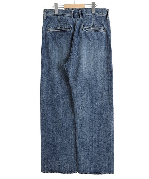 PORT BY ARK（ポートバイアーク）の「PORT BY ARK / ポートバイアーク：Seamless Denim Pants-Vintage wash：PO18-PT01[COR]（デニムパンツ・メンズ・インディゴブルー・2/1）」の6枚目の写真