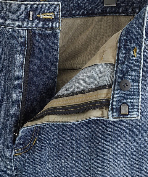 PORT BY ARK（ポートバイアーク）の「PORT BY ARK / ポートバイアーク：Seamless Denim Pants-Vintage wash：PO18-PT01[COR]（デニムパンツ・メンズ・インディゴブルー・2/1）」の7枚目の写真