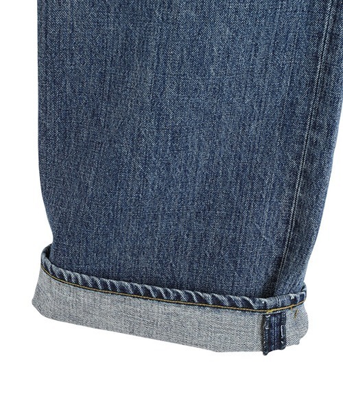 PORT BY ARK（ポートバイアーク）の「PORT BY ARK / ポートバイアーク：Seamless Denim Pants-Vintage wash：PO18-PT01[COR]（デニムパンツ・メンズ・インディゴブルー・2/1）」の9枚目の写真