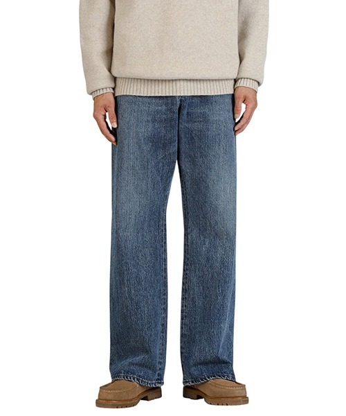 PORT BY ARK（ポートバイアーク）の「PORT BY ARK / ポートバイアーク：Seamless Denim Pants-Vintage wash：PO18-PT01[COR]（デニムパンツ・メンズ・インディゴブルー・2/1）」の11枚目の写真