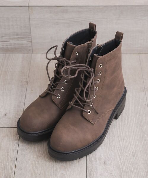 ems excite(エムズエキサイト)の「レースアップブーツ(ブーツ・レディース・ブラック/ブラウン/ベージュ・MEDIUM/LARGE)」の9枚目の写真
