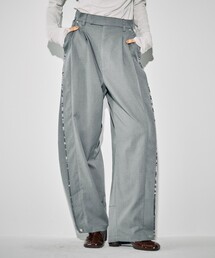 UNITED TOKYO | 【残りわずか！】バレルレッグパンツ｜ウォッシャブル/防シワ/ストレッチ/吸水速乾/防菌消臭/UVカット/バレルパンツ/冬服(スラックス)