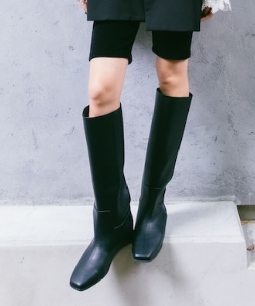 sahara（サハラ）の「Insole Long Boots/インソールロングブーツ（ブーツ・レディース・ブラック/ブラウン/ベージュ・SMALL/MEDIUM/LARGE）」の2枚目の写真