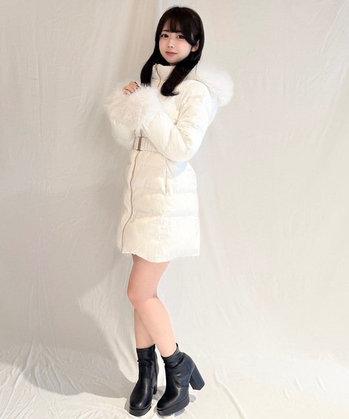 セール】ロングウエストマークダウンコート（ダウンジャケット/コート