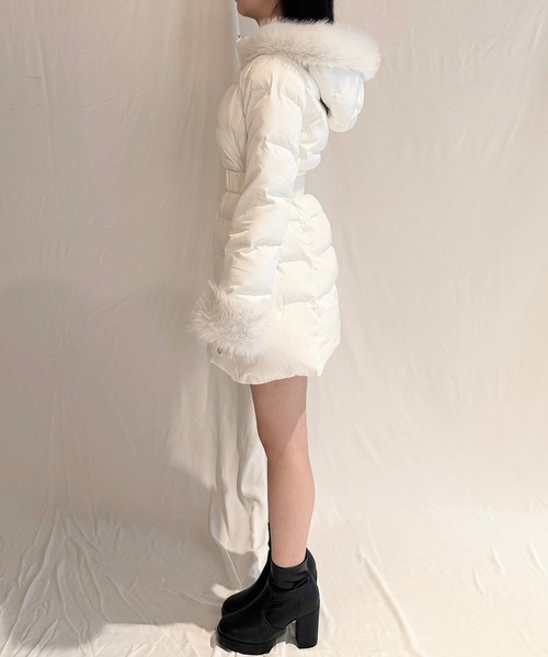 セール】ロングウエストマークダウンコート（ダウンジャケット/コート