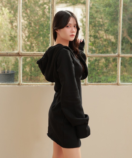 M DOLLY original* sweat hoodie stella mini dress/スウェット