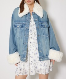 rienda | many wayステンカラーデニムブルゾン 秋服 冬服(ブルゾン)