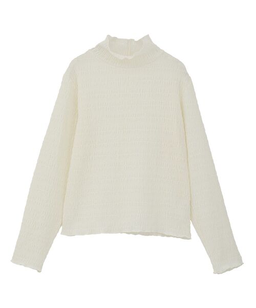 Petit fleur（プチフルール）の「・Petit Fleur ジャガードハイネックロンTEE（Tシャツ/カットソー・レディース・ライトグレー/ブラック/ブラウン/オフホワイト・FREE）」の14枚目の写真