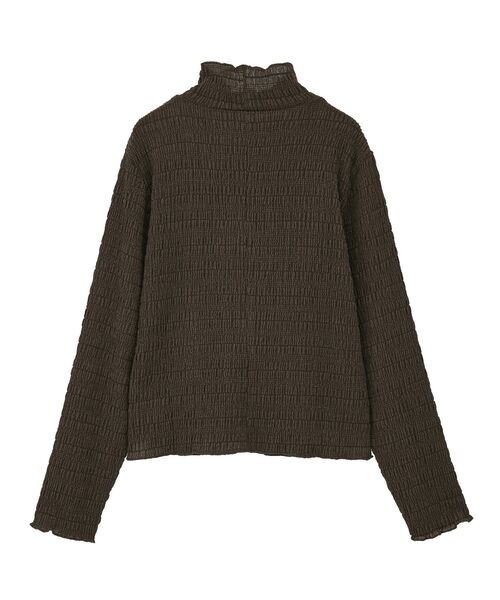 Petit fleur（プチフルール）の「・Petit Fleur ジャガードハイネックロンTEE（Tシャツ/カットソー・レディース・ライトグレー/ブラック/ブラウン/オフホワイト・FREE）」の16枚目の写真