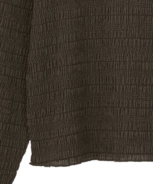 Petit fleur（プチフルール）の「・Petit Fleur ジャガードハイネックロンTEE（Tシャツ/カットソー・レディース・ライトグレー/ブラック/ブラウン/オフホワイト・FREE）」の19枚目の写真