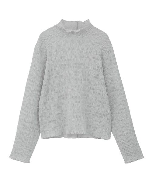 Petit fleur（プチフルール）の「・Petit Fleur ジャガードハイネックロンTEE（Tシャツ/カットソー・レディース・ライトグレー/ブラック/ブラウン/オフホワイト・FREE）」の22枚目の写真