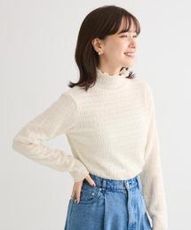 Petit fleur | ・Petit Fleur ジャガードハイネックロンTEE(Tシャツ/カットソー)