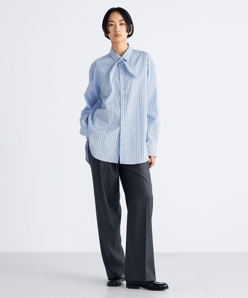 EDITION（エディション）の「■THOMAS MASON ストライプ タイシャツ（シャツ/ブラウス・レディース・ライトブルー・36/34）」の2枚目の写真