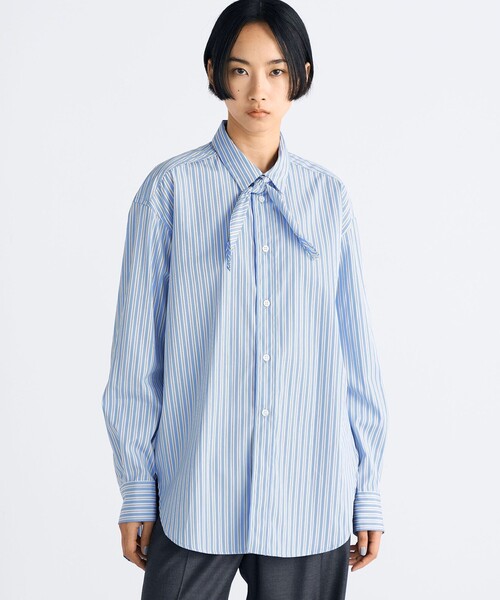 EDITION（エディション）の「■THOMAS MASON ストライプ タイシャツ（シャツ/ブラウス・レディース・ライトブルー・36/34）」の3枚目の写真