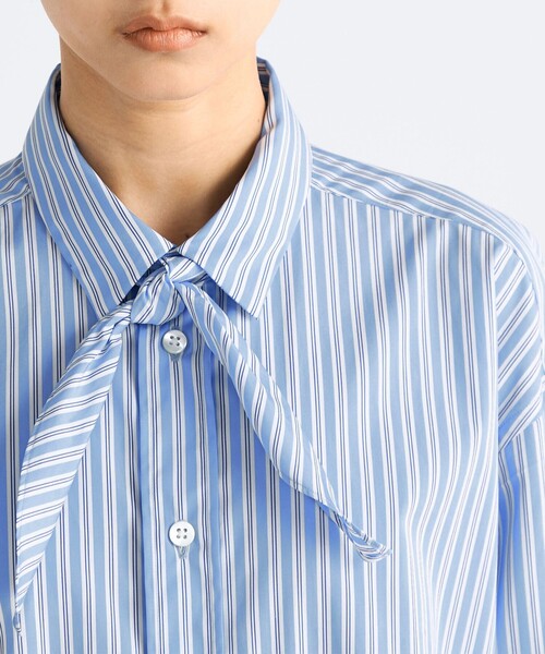 EDITION（エディション）の「■THOMAS MASON ストライプ タイシャツ（シャツ/ブラウス・レディース・ライトブルー・36/34）」の6枚目の写真