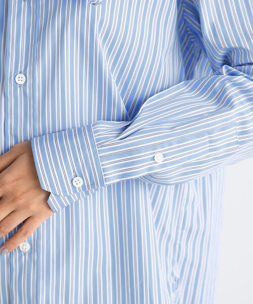 EDITION（エディション）の「■THOMAS MASON ストライプ タイシャツ（シャツ/ブラウス・レディース・ライトブルー・36/34）」の8枚目の写真