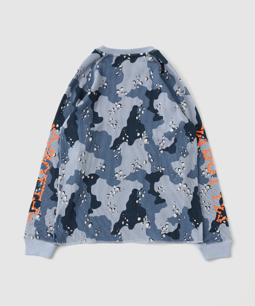 BOTT（ボット）の「BoTT / ボット BONES CAMO THERMAL（Tシャツ/カットソー・メンズ・ブルー系その他/ベージュ・SMALL/MEDIUM）」の3枚目の写真