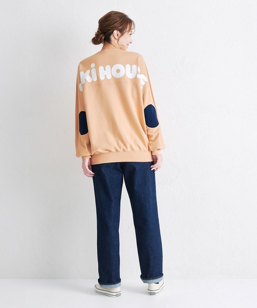 MIKI HOUSE(ミキハウス)の「【WEB限定】バックロゴトレーナー(大人用)(スウェット・レディース・ベージュ/ロイヤルブルー/ラベンダー/ブラック・S(155-165cm)/M(165-175cm)/L(175-185cm))」の14枚目の写真