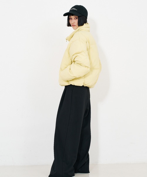NOMINE（ノミネ）の「ショート 中綿ブルゾン / パファーダウンジャケット（ダウンジャケット/コート・レディース・ブラウン/イエロー/ブラック・フリー）」の13枚目の写真