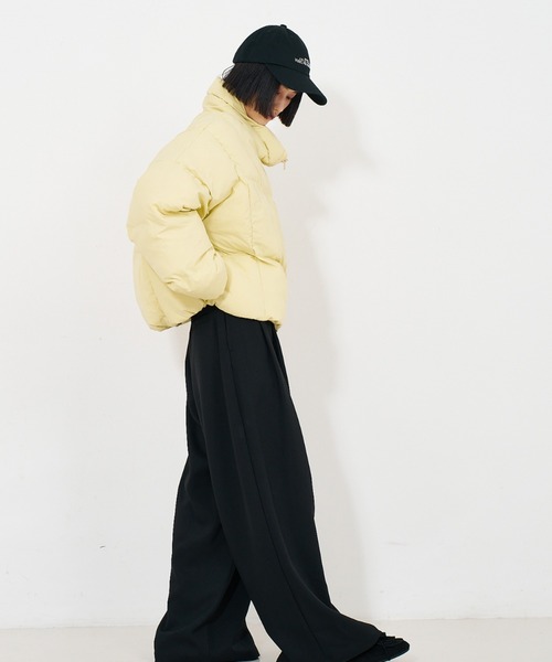 NOMINE（ノミネ）の「ショート 中綿ブルゾン / パファーダウンジャケット（ダウンジャケット/コート・レディース・ブラウン/イエロー/ブラック・フリー）」の14枚目の写真
