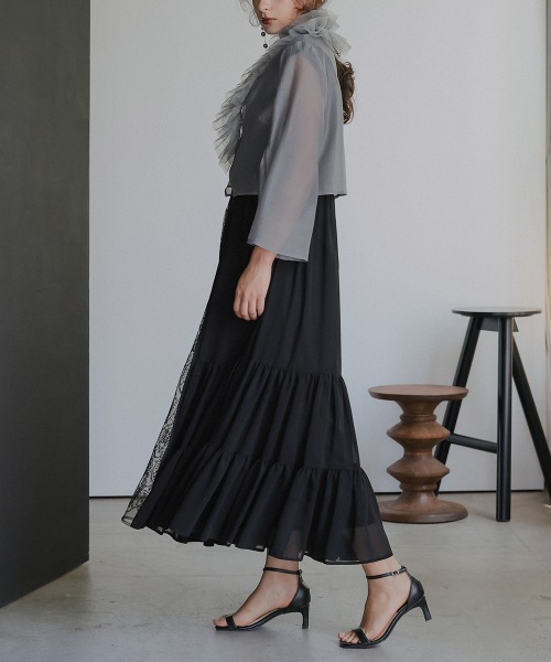 シーニュフリルジャケット　チュールボレロ新品未使用 シーニュフリルジャケット チュールボレロ新品未使用 シーニュフリル