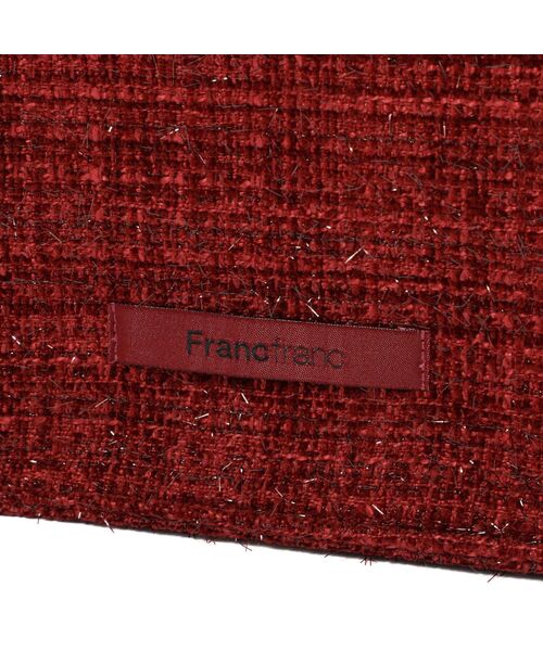 ロゴトート ツイード M レッド A4 大容量 推し活 うちわ 通勤