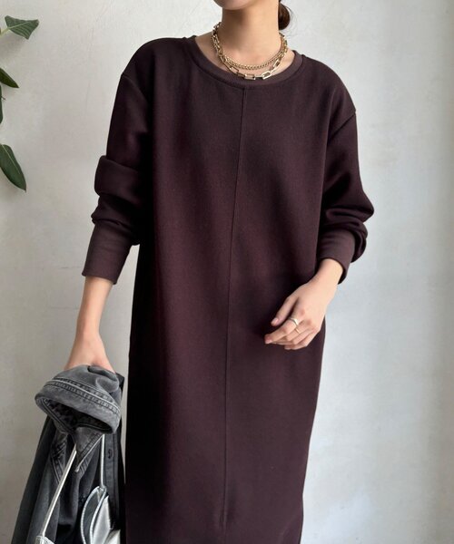 ブークレーダンボールロングスリーブワンピース（ワンピース