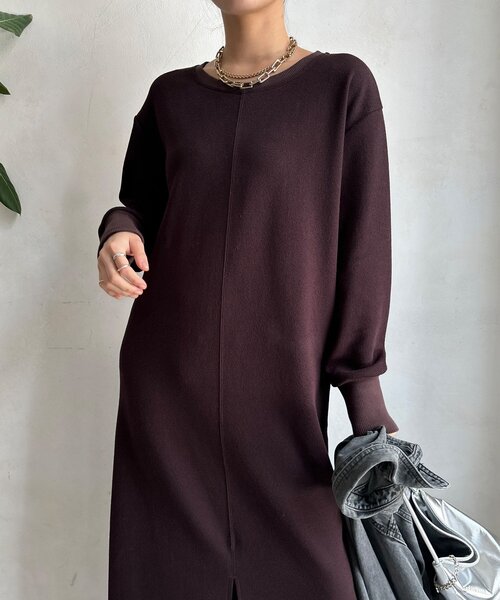 ブークレーダンボールロングスリーブワンピース（ワンピース