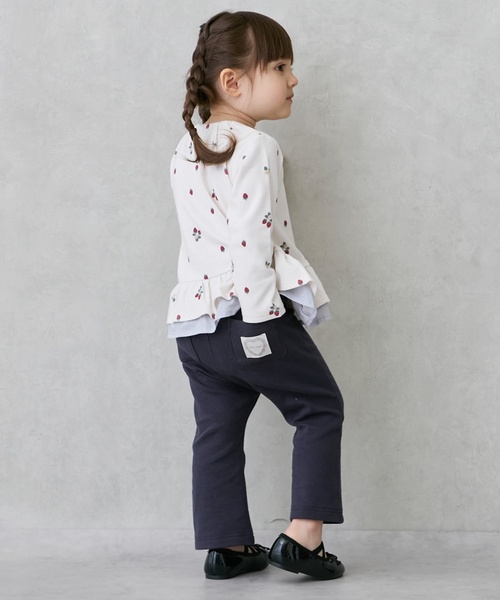 petit main(プティマイン)の「【防汚加工】フレアカットパンツ(その他パンツ・キッズ・ダークブラウン/チャコール/ラベンダー/ライトブルー/ホワイト系・100cm/110cm/130cm/80cm/90cm/120cm)」の9枚目の写真