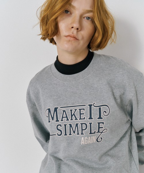 Muel Chic(ミュエルシック)の「Makey sweat CS メイキースウェットカットソー(スウェット・レディース・グレー/スミクロ/レッド/ブラウン・FREE)」の3枚目の写真