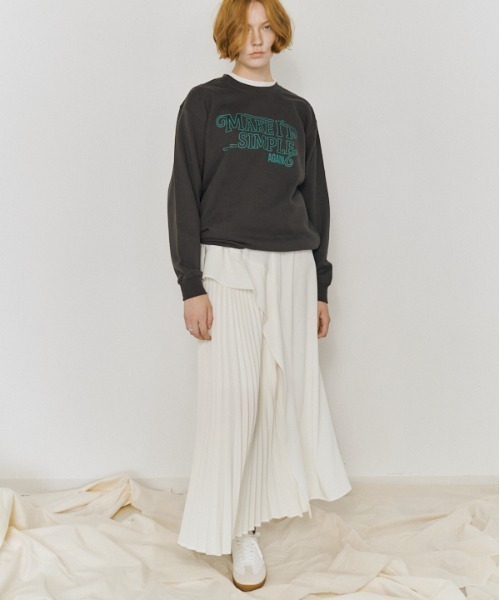Muel Chic(ミュエルシック)の「Makey sweat CS メイキースウェットカットソー(スウェット・レディース・グレー/スミクロ/レッド/ブラウン・FREE)」の21枚目の写真