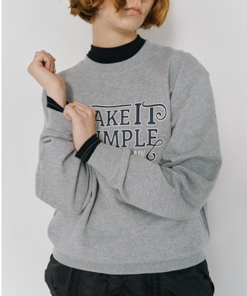 Muel Chic(ミュエルシック)の「Makey sweat CS メイキースウェットカットソー(スウェット・レディース・グレー/スミクロ/レッド/ブラウン・FREE)」の11枚目の写真