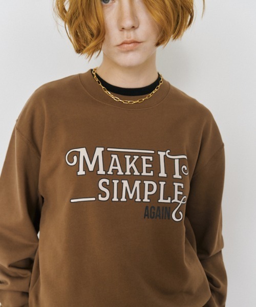 Muel Chic(ミュエルシック)の「Makey sweat CS メイキースウェットカットソー(スウェット・レディース・グレー/スミクロ/レッド/ブラウン・FREE)」の7枚目の写真