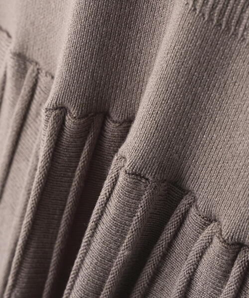 NATURAL BEAUTY BASIC（ナチュラルビューティーベーシック）の「◇スキッパーバイカラーニットワンピース（ワンピース・レディース・ベージュ系その他/ブラウン系その他/ブラック系その他・P/S/MEDIUM）」の19枚目の写真