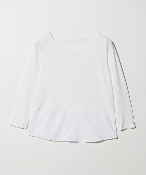 A DAY IN THE LIFE UNITED ARROWS(アデイインザライフユナイテッドアローズ)の「ボトルネックニット+インナー ‐ウォッシャブル‐<A DAY IN THE LIFE>(ニット/セーター・レディース・オリーブ/モカ/ネイビー/グレー系・FREE)」の5枚目の写真