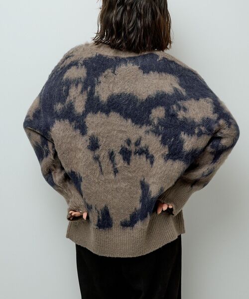 Green Parks(グリーンパークス)の「アニマル柄カーディガン(カーディガン/ボレロ・レディース・チャコールグレー/ブラウン・FREE)」の9枚目の写真