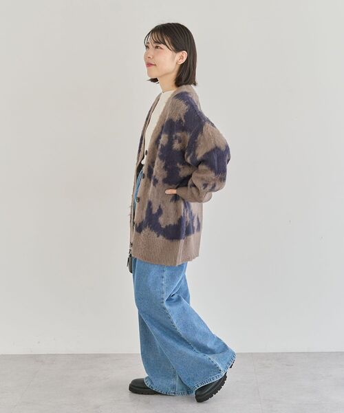 Green Parks(グリーンパークス)の「アニマル柄カーディガン(カーディガン/ボレロ・レディース・チャコールグレー/ブラウン・FREE)」の11枚目の写真