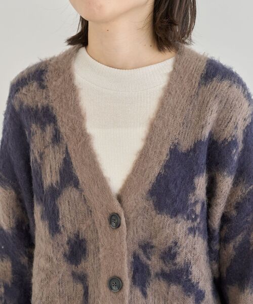 Green Parks(グリーンパークス)の「アニマル柄カーディガン(カーディガン/ボレロ・レディース・チャコールグレー/ブラウン・FREE)」の16枚目の写真