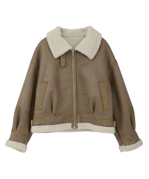 セール】【2025AW】フェイクムートンジャケット（ムートンコート