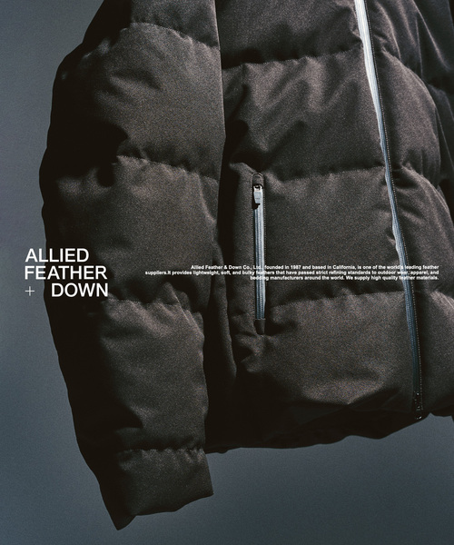 417 EDIFICE(フォーワンセブンエディフィス)の「ALLIED FEATHER+DOWN / アライド ダウンブルゾン(ダウンジャケット/コート・メンズ・グレー/ブラック/ベージュ・SMALL/MEDIUM/LARGE/X-LARGE)」の5枚目の写真