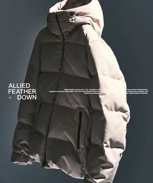 417 EDIFICE(フォーワンセブンエディフィス)の「ALLIED FEATHER+DOWN / アライド ダウンブルゾン(ダウンジャケット/コート・メンズ・グレー/ブラック/ベージュ・SMALL/MEDIUM/LARGE/X-LARGE)」の7枚目の写真