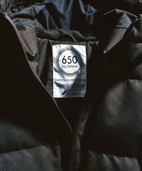417 EDIFICE(フォーワンセブンエディフィス)の「ALLIED FEATHER+DOWN / アライド ダウンブルゾン(ダウンジャケット/コート・メンズ・グレー/ブラック/ベージュ・SMALL/MEDIUM/LARGE/X-LARGE)」の22枚目の写真