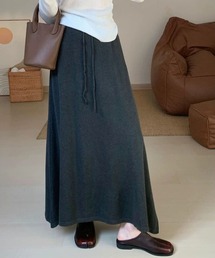 ニットロングフレアスカート