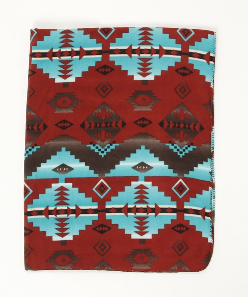 ロックマウントROCK MOUNT フリースブランケット MADE IN USA ROCK MOUNT/ロックマウント ネイティブ柄 フリースブランケット