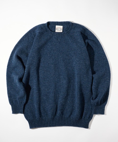 Jamiesons 青ニット Jamieson's of Shetland ジャミーソンズ Jamieson's ／ シェトランド